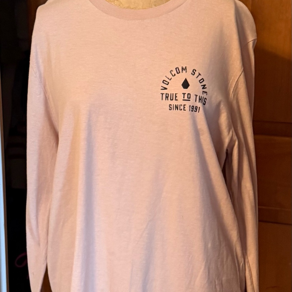 Volcom Soft Pink Graphic Long Sleeve